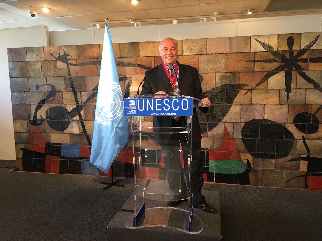 Prof. Ferral en el encuentro de Cátedras UNESCO