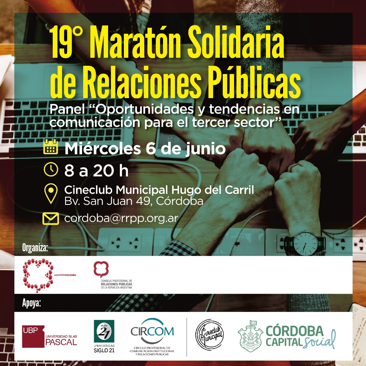 Maratón solidaria de RRPP