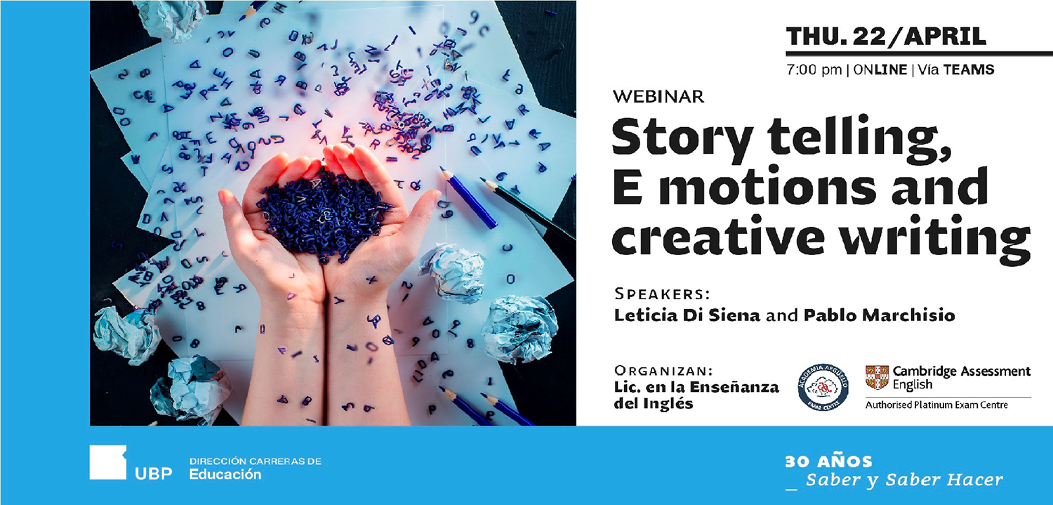 Webinar: “Storytelling, E motions and creative writing”
