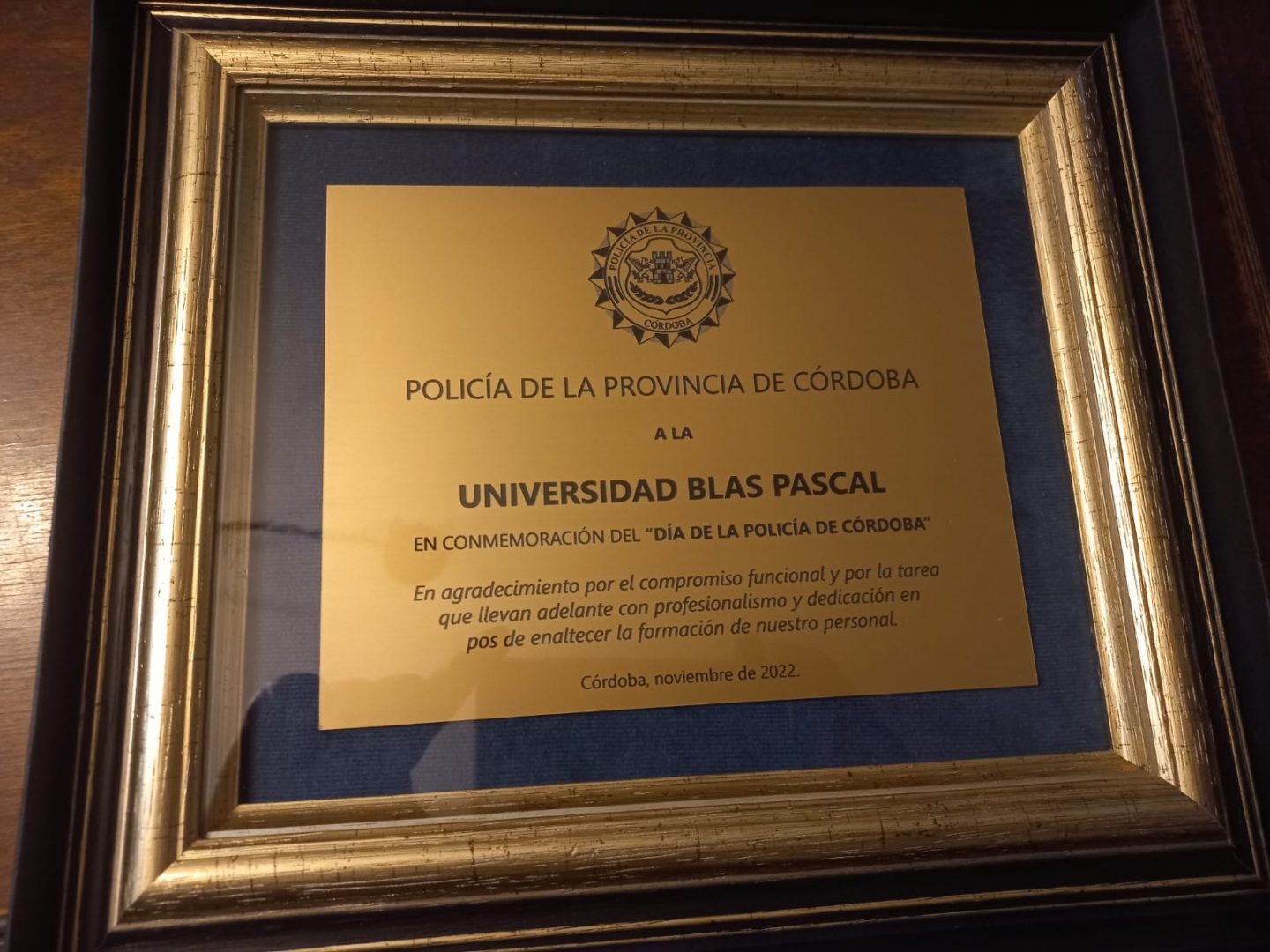 La Policía de Córdoba agradeció a la Universidad por su aporte a la formación de profesionales de la fuerza